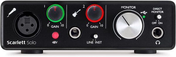 Focusrite Scarlett Solo (2nd Gen) USB Audio Interface with Pro Tools | First - Image 3